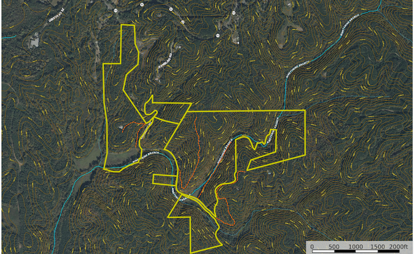 Contour Map - 183 Ac.