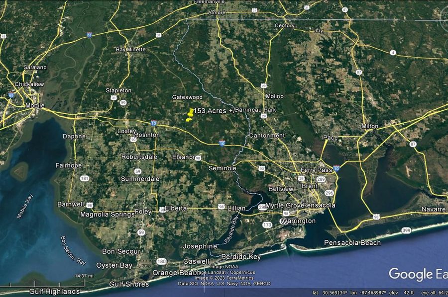 Aerial #7 Approx. 153 Acres Baldwin County, AL