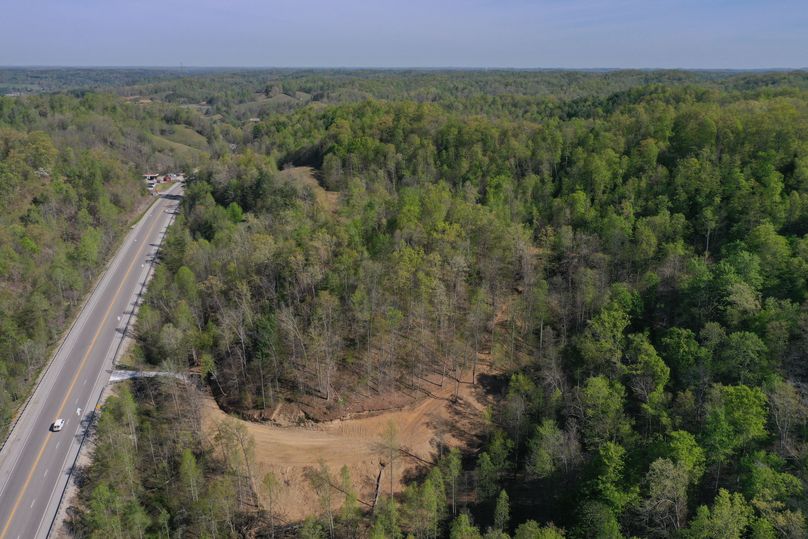 016 aerial drone shot from the south boundary looking north toward Campton