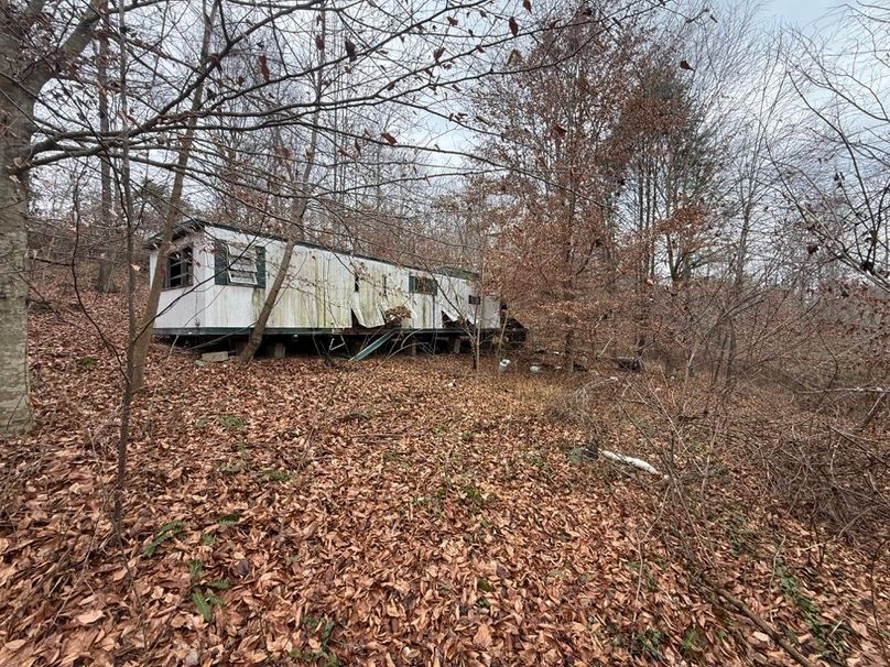 012 the old mobile home sitting near the west boundary off Halls Hill Road