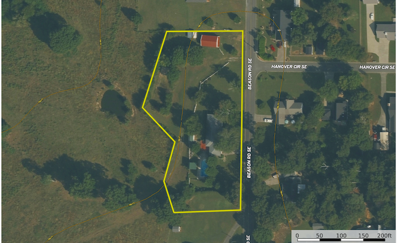 Contour Map - 179 Beason Rd.