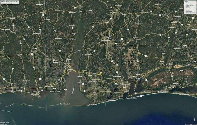Aerial #3 Approx. 2 Acres Baldwin County, AL