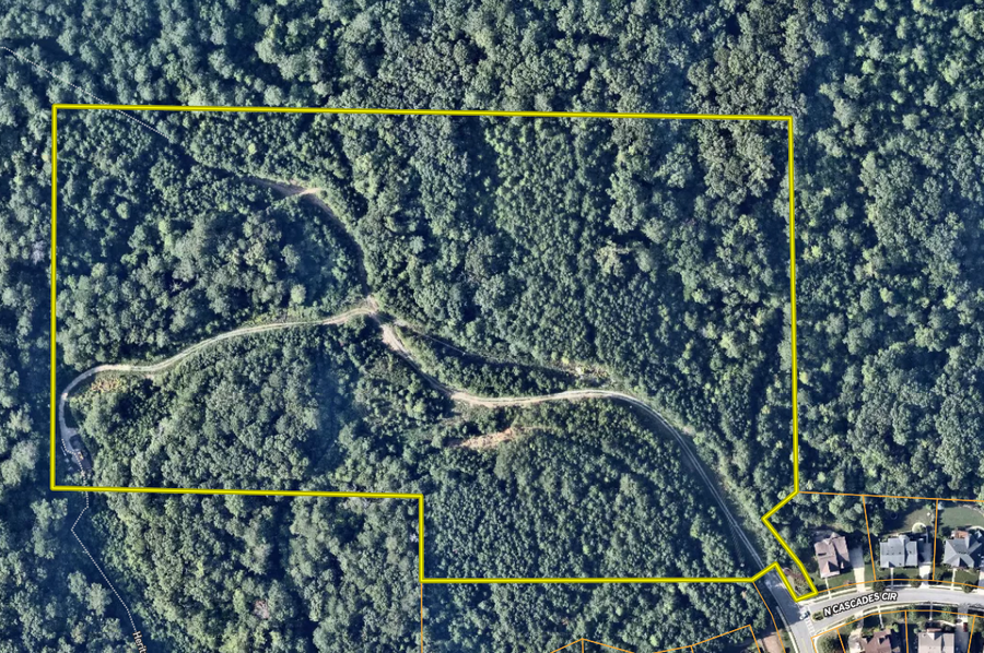 Cherokee County 21.98 acres map