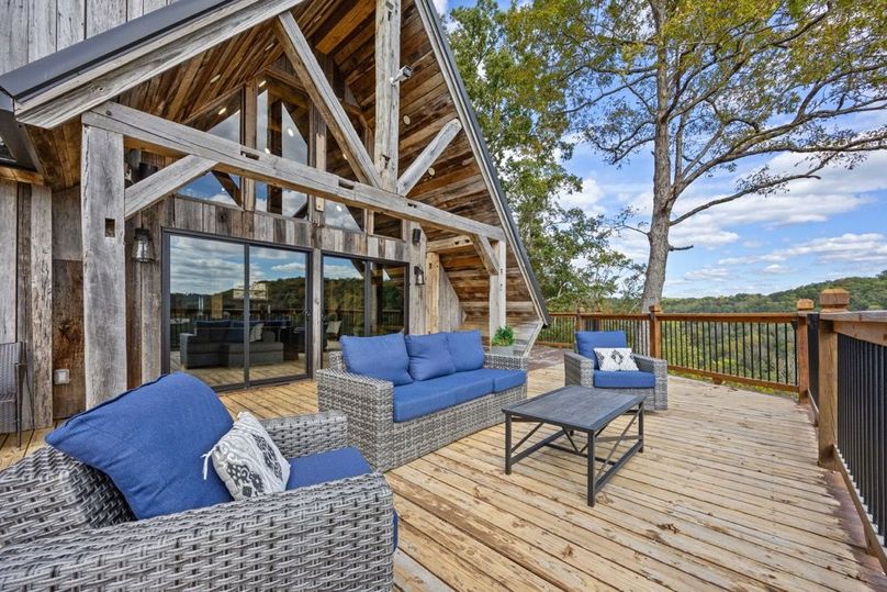 014 gorgeous view of the front of the cabin and deck