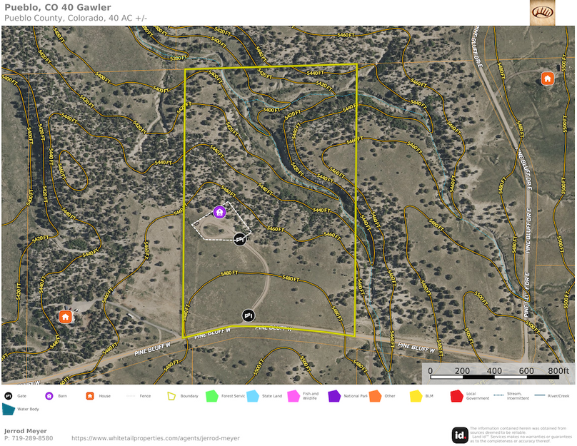 Pueblo, CO 40 Gawler Topo