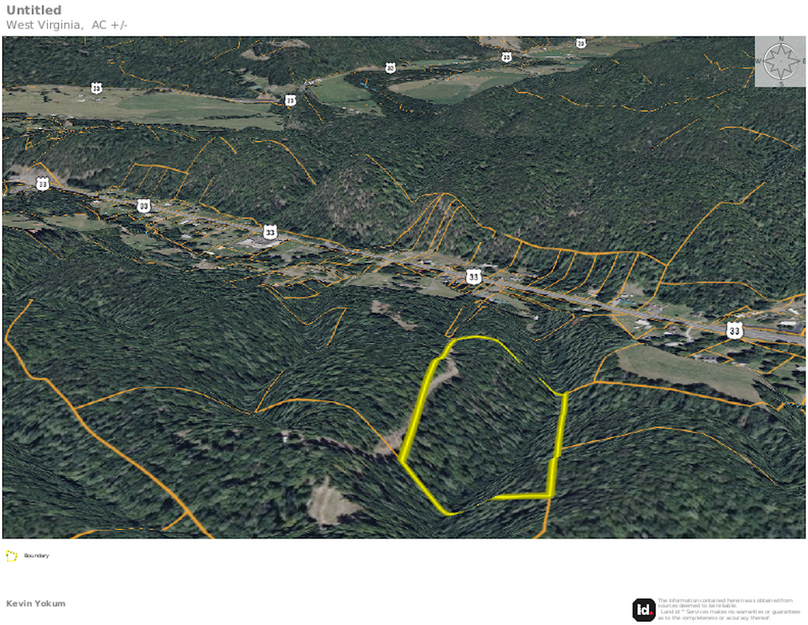 Pend Co WV 10+cabin Cornett map 3D