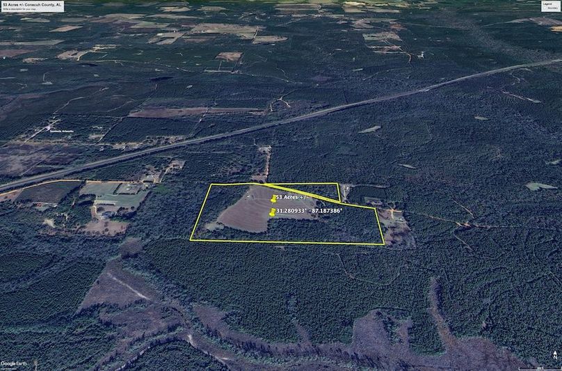 Aerial #2 Approx. 53 Acres Conecuh County, AL