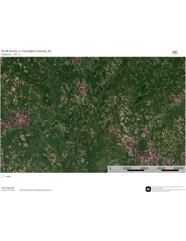 Aerial #3 Approx. 32.26 Acres Covington County, AL