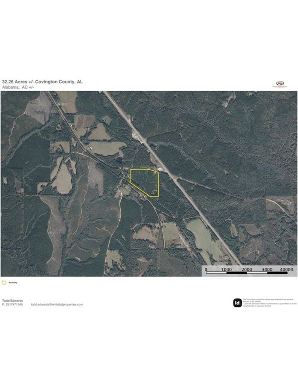 Aerial #2 Approx. 32.26 Acres Covington County, AL