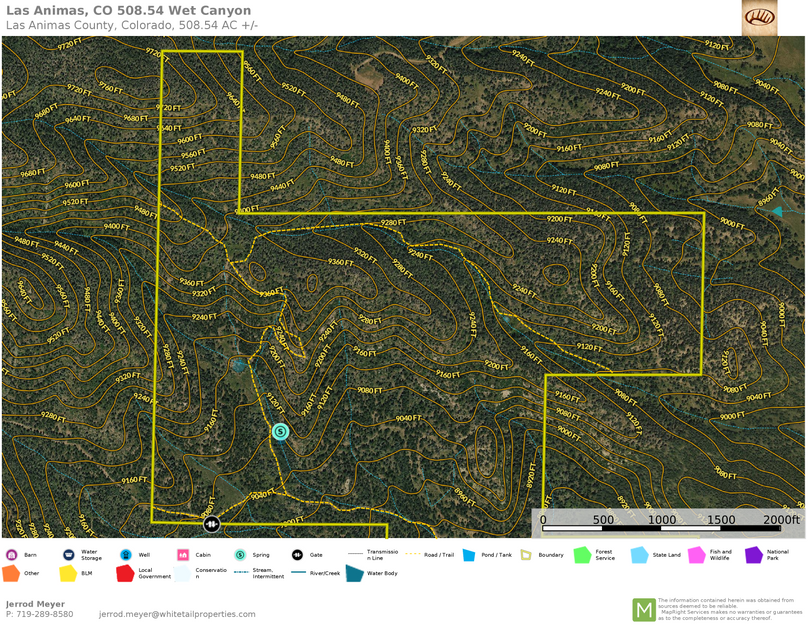 Las Animas, CO 508.54 Wet Canyon Topo 2