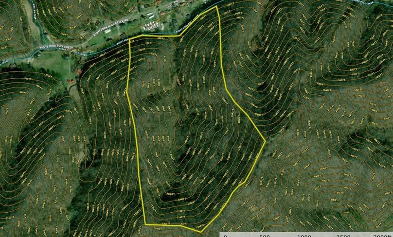 021 Map Zoomed in with Contour Lines