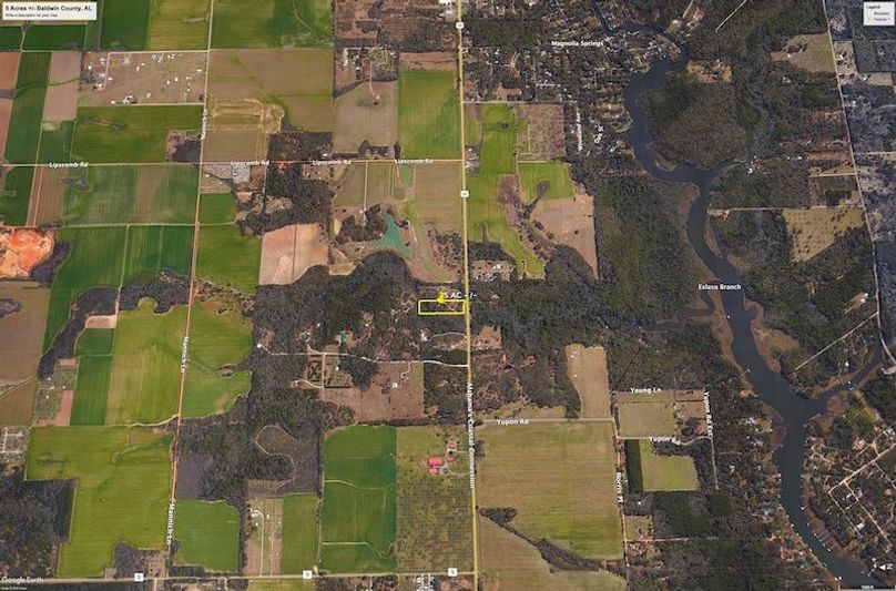 Aerial #2 Approx. 5 Acres Baldwin County, AL