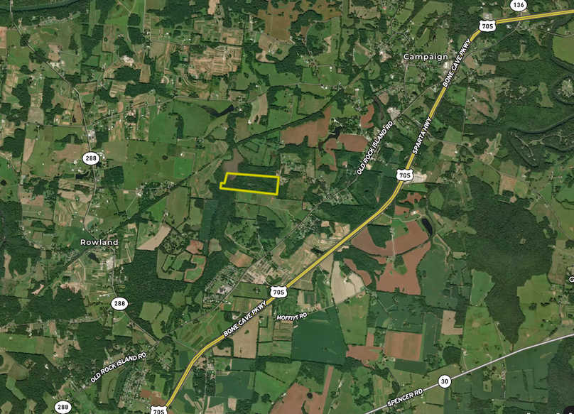 Warren Co TN 50.35AC Wilcher Aerial Lg Scale