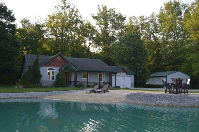 House beach and firepit