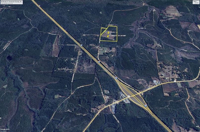 Aerial #3 Approx. 53 Acres Conecuh County, AL