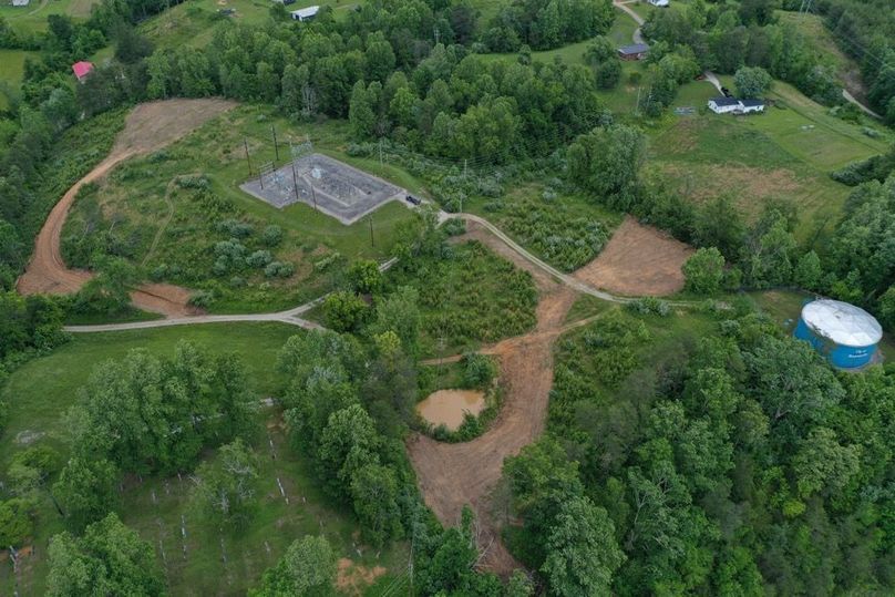 003 aerial drone shot from the southwest corner looking over the property