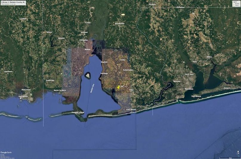 Aerial #6 Approx. 5 Acres Baldwin County, AL