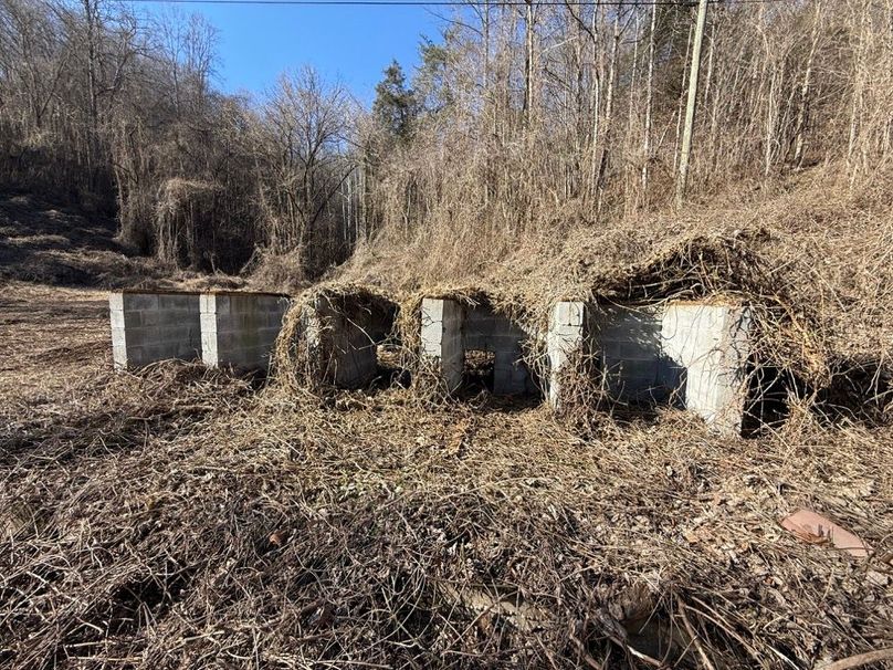 008 old concrete dog kennels down near the entrance off KY 30