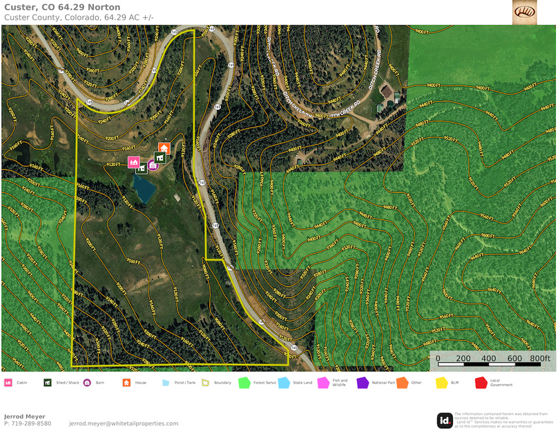 Custer, CO 64.29 Norton Topo