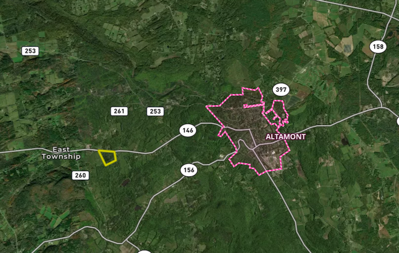 Albany Co 32.06 Uhl-Miller Altamont NY Map