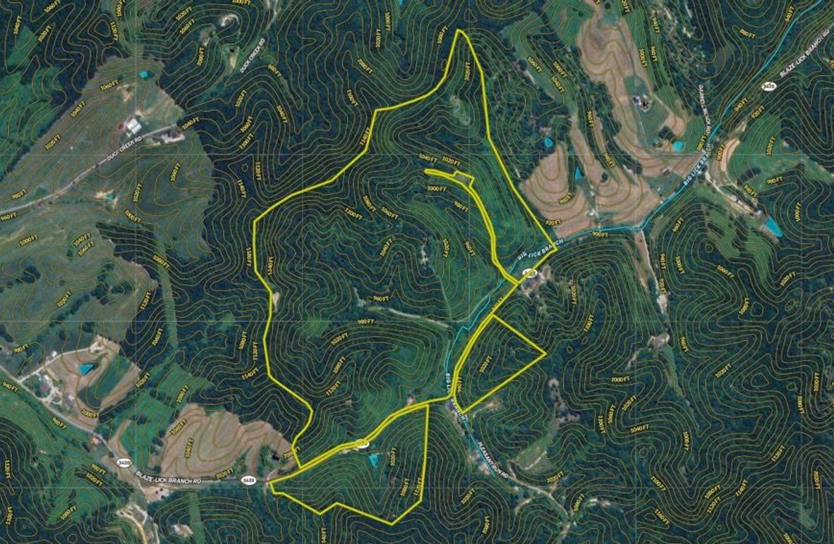 044 Morgan 170 Land ID map zoomed in with contour lines and water features