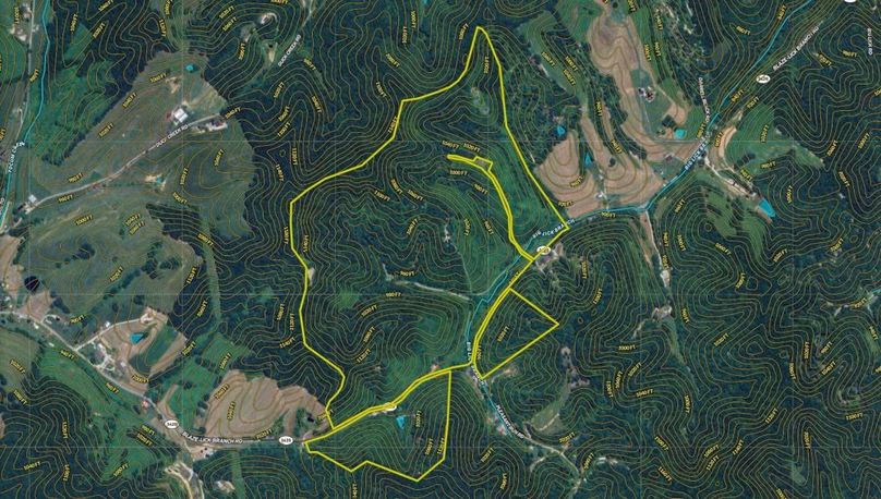 044 Morgan 170 Land ID map zoomed in with contour lines and water features