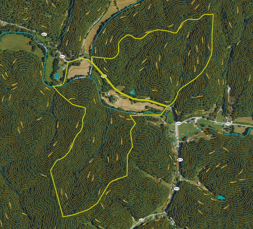 045 mapping overview with contours