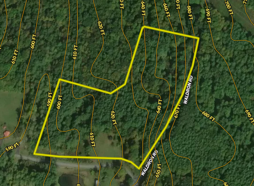 GC 60.99 Lot#3 Contour Lines Map