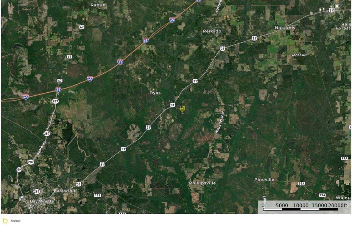 Aerial #2 Approx. 13.45 Acres Baldwin County, AL
