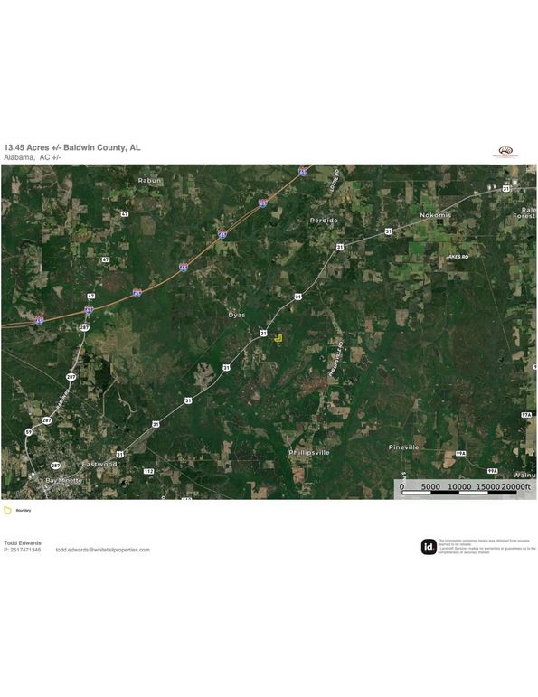 Aerial #2 Approx. 13.45 Acres Baldwin County, AL