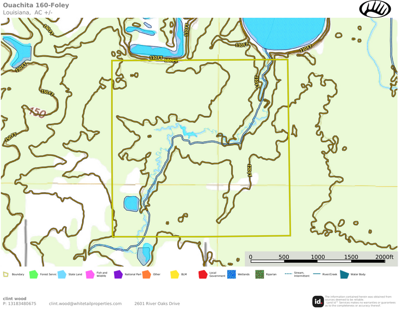 Ouachita 160 topo