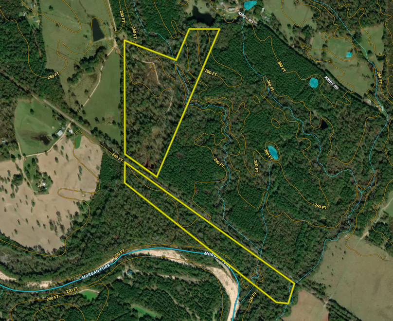 66 ac. Franklin co. Countour Map