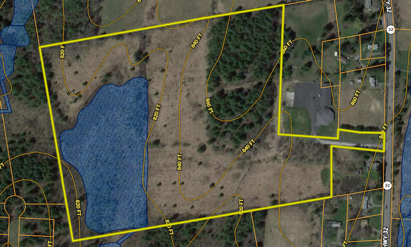 Greene County 37.1+_- acres Marto Wetlands map