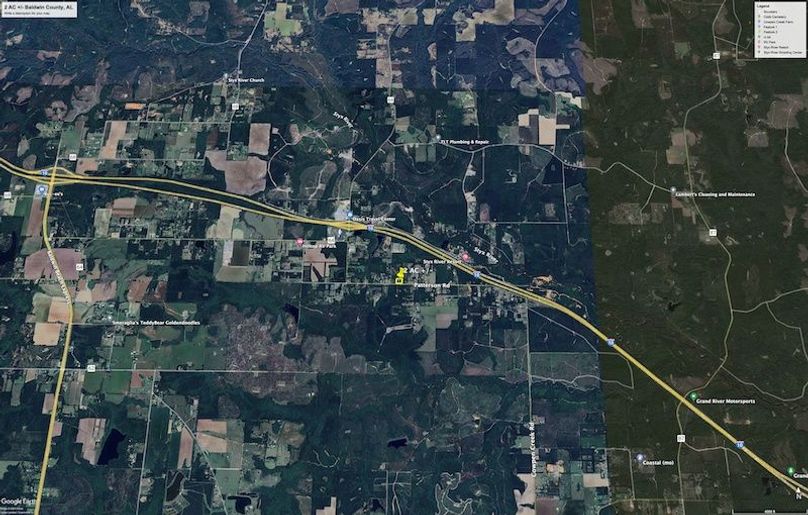 Aerial #2 Approx. 2 Acres Baldwin County, AL