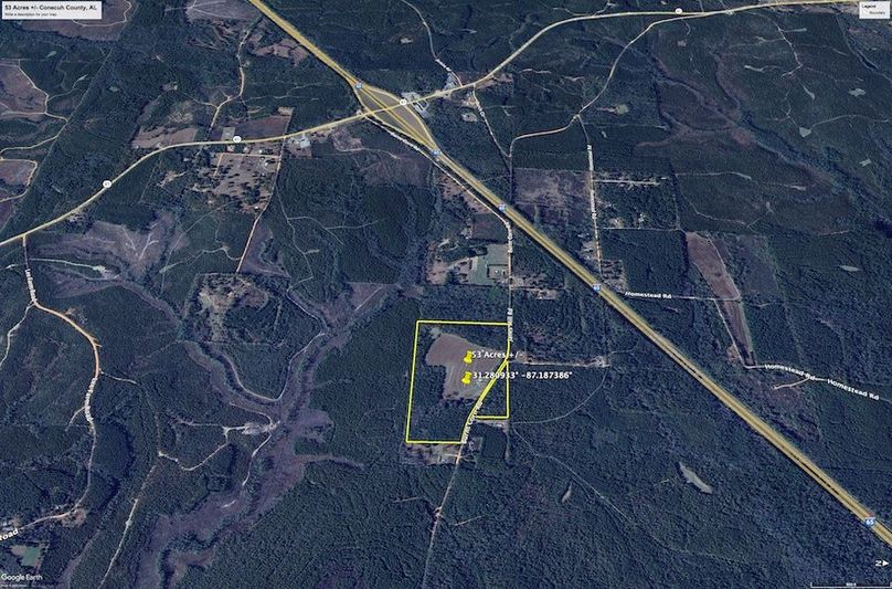 Aerial #4 Approx. 53 Acres Conecuh County, AL