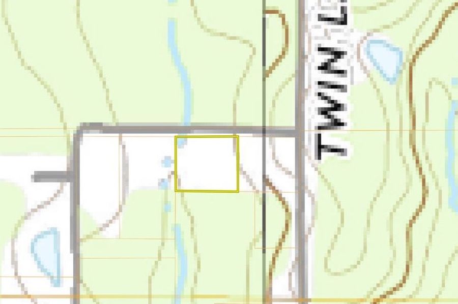 Caldwell home and acre. Ferguson  topo
