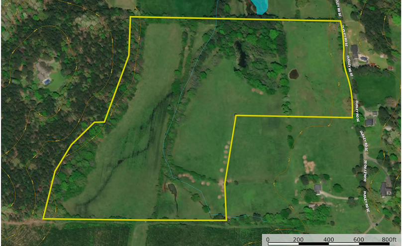 Contour Map Dudley 39 Ac