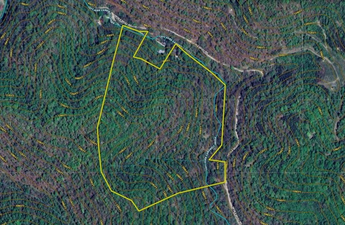 021 Land ID Map with Countour Lines