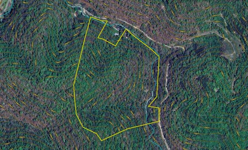 021 Land ID Map with Countour Lines