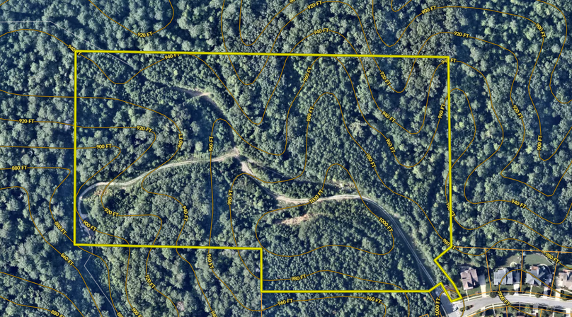 Cherokee County 21.98 acres map1