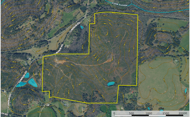 Contour Map - Polk 118 Lumpkin