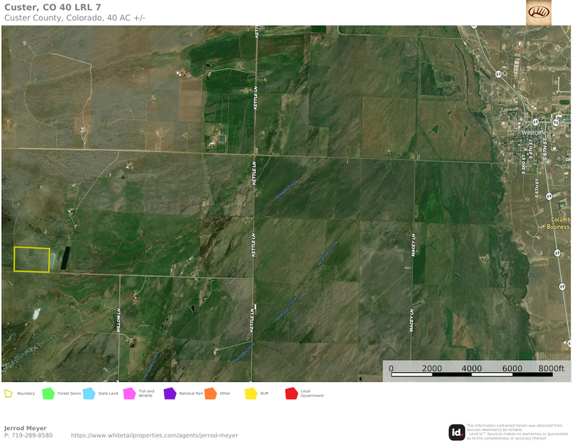 Custer, CO 40 LRL Tract 7 Aerial 2