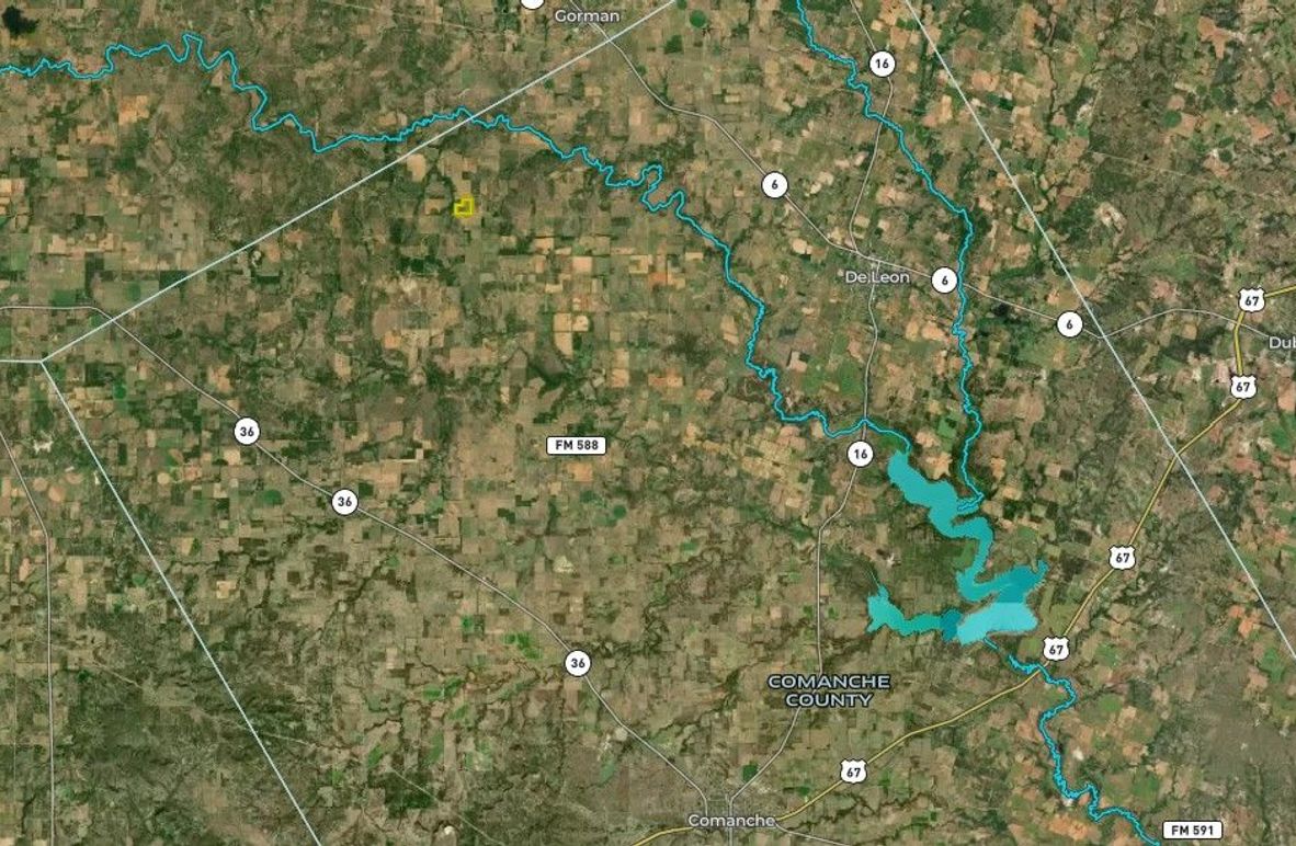 Comanche Co TX 90.5 zoomed out