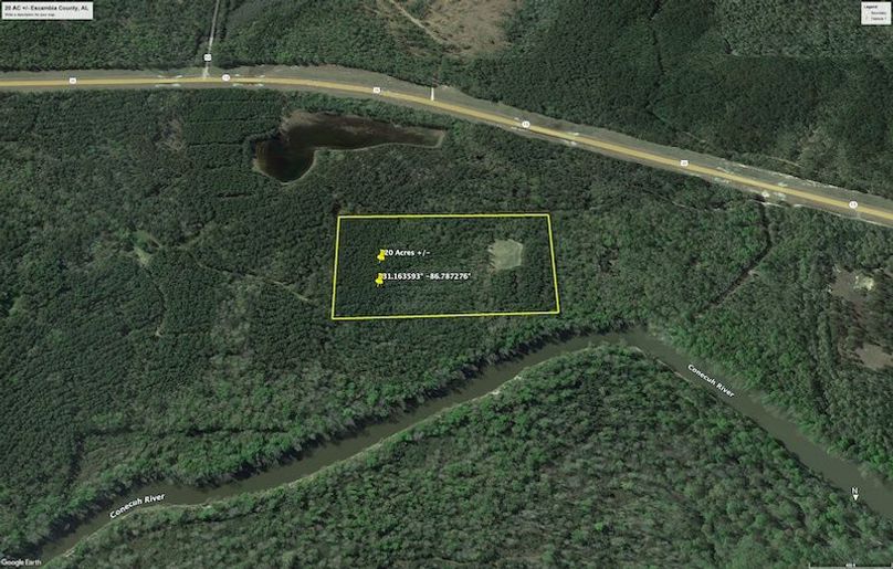 Aerial #3 Approx. 20 Acres Escambia County, AL