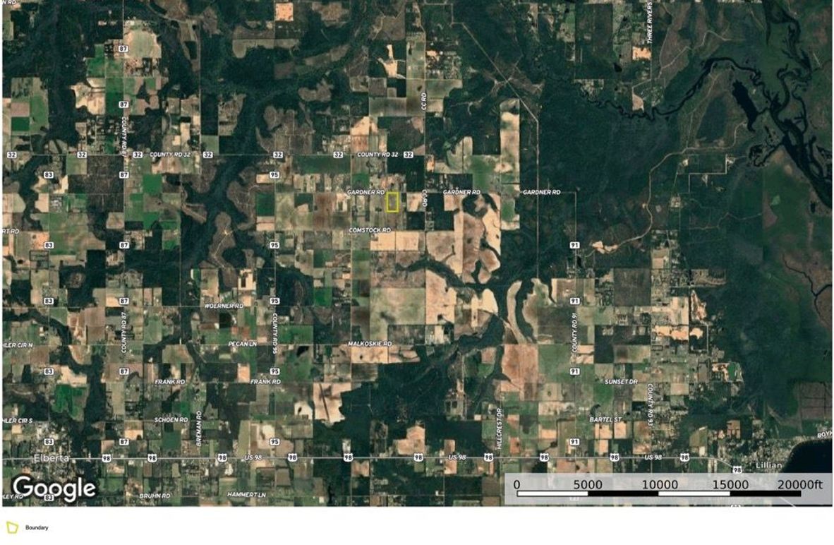 Aerial #2 Approx. 21 Acres Baldwin County, AL