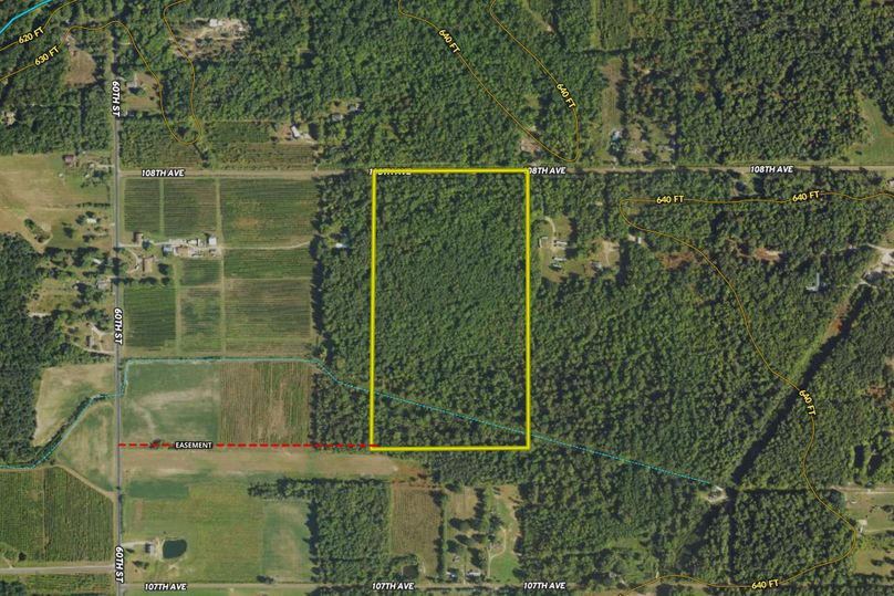 Allegan 40 Contour Lines