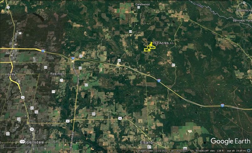 Aerial #6 Approx. 153 Acres Baldwin County, AL