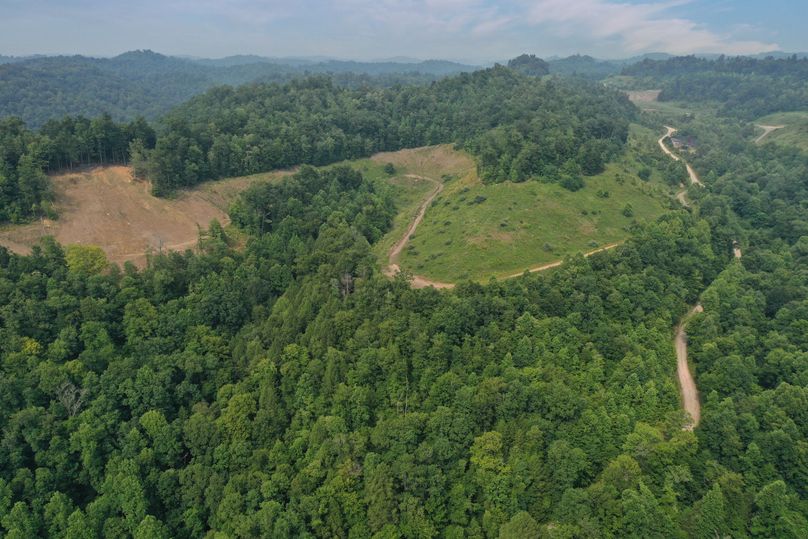 017 aerial drone shot from the middle of the property looking to the north