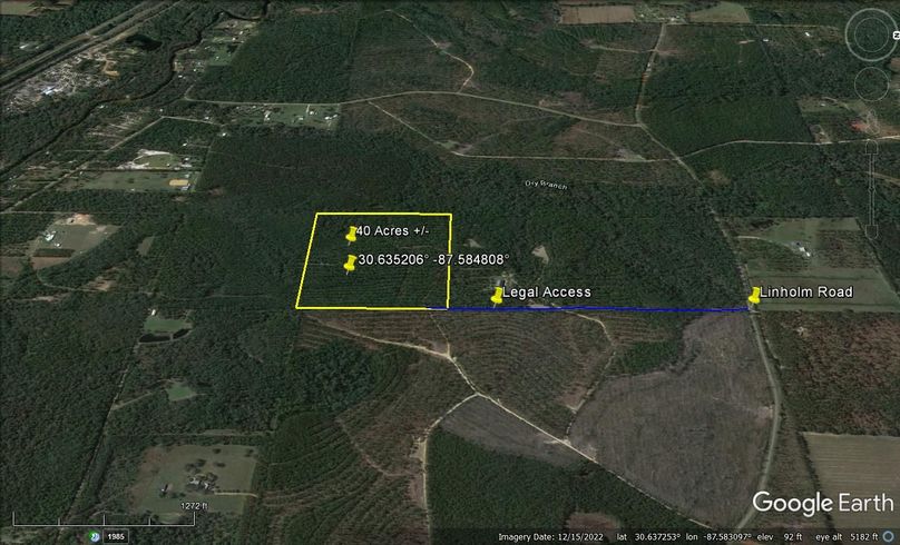 Aerial #5 Approx. 40 Acres Baldwin County, AL