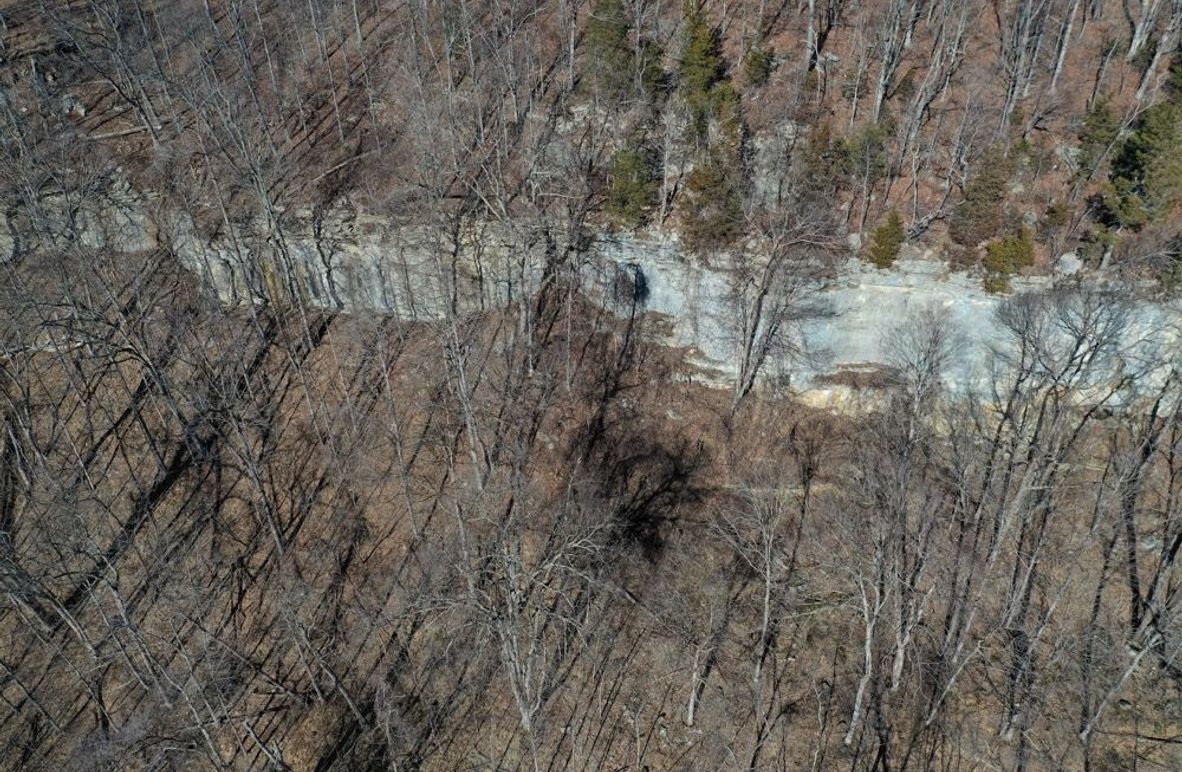 005 limestone rock bluff in the middle portion of the property